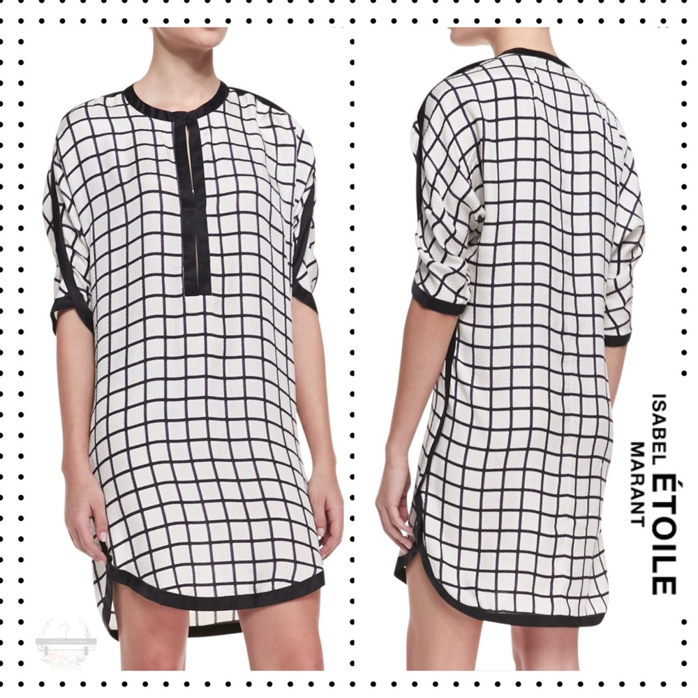 Etoile ISABEL MARANT - Odea Windowpane Check Dress M